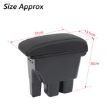 Suzuki Jimny Center Console Armrest Box with USB Ports (2019-2024) – Leather & ABS Storage Organizer