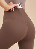 Women's High-Waist Calf-Length Yoga Leggings with Pockets – Stretchy, Breathable Workout Pants