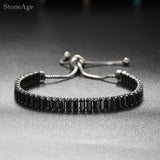 Unisex Geometric Charm Bracelet with AAA+ Cubic Zirconia