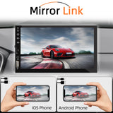 7-Inch Car Stereo with Bluetooth 5.0, Wired CarPlay & Android Auto, FM Radio, USB/SD, MP3 Player