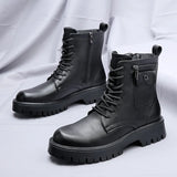 Men's British Style Desert Boots with Zip Closure – Comfortable, Stylish, and Durable Footwear