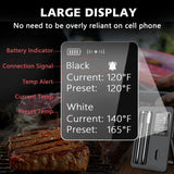 Wireless Bluetooth Meat Thermometer - Waterproof Smart Probes for Grilling & BBQ