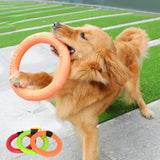 Durable Dog Flying Disc – EVA Training Ring Toy for Outdoor Play & Dental Health