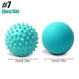 Spiky Massage Ball & Foot Roller Set - Deep Tissue Therapy for Plantar Fasciitis & Muscle Pain