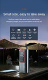 Portable Electric Air Pump with Tire Inflator, Pressure Gauge & Emergency Light