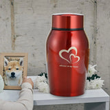 Stainless Steel Pet Cremation Urn for Dogs & Cats – Memorial Keepsake Container