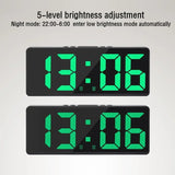 Multifunctional LED Digital Clock – Temperature Display, Alarm & Color-Changing Nightlight