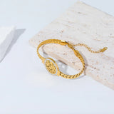 Women’s Stainless Steel Snake Chain Charm Bracelet – Trendy & Elegant Jewelry