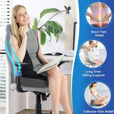 Memory Foam Coccyx Seat Cushion - U-Shaped Orthopedic Pillow for Car & Office