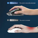 Rechargeable RGB Gaming Mouse - 4000 DPI, Bluetooth & 2.4G Wireless, 12-Color Backlight