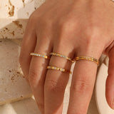 Minimalist 18K Gold Plated Stainless Steel Knuckle Ring – Tarnish-Free & Waterproof