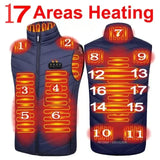 USB Heated Vest for Men & Women – 23-Zone Electric Heating Winter Vest, Thermal Warm Jacket