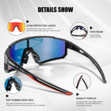 Gafas de sol para ciclismo al aire libre SCVCN: gafas deportivas para ciclismo con protección UV400 para hombres y mujeres