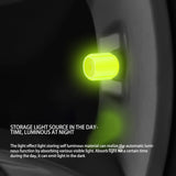 Glow in  the Dark Tire Valve Caps  Fluorescent Stem Covers for Cars Motorcycles & Bicycles