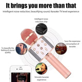 Wireless Karaoke Microphone with Bluetooth Speaker – Handheld USB Mic for Singing & Recording
