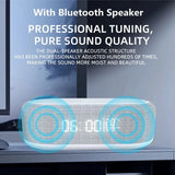 Bluetooth Speaker with Wireless Charger, LED Alarm Clock & Fast Charging Dock Station