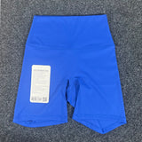 High-Waisted Yoga Shorts with Pockets – Slim Fit Workout & Running Shorts
