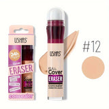 Long-Lasting Liquid Concealer with Sponge Applicator for Dark Circles & Blemishes