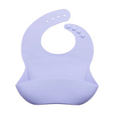 Baberos de silicona impermeables para bebés con un bonito lazo: babero suave y ajustable para niños y niñas
