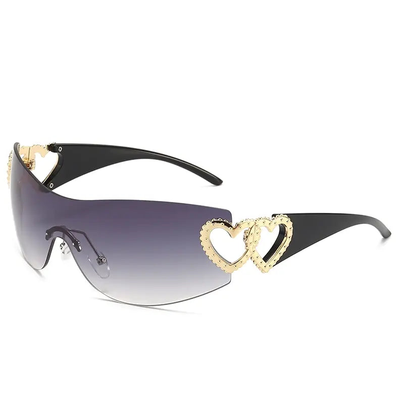 2023 Women’s Luxury Rimless Sunglasses – UV400 Protection, Lightweight & Stylish