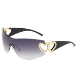 2023 Women’s Luxury Rimless Sunglasses – UV400 Protection, Lightweight & Stylish