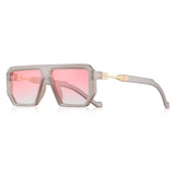 Retro Polygon Sunglasses – UV400 Protection, Trendy Gradient Lenses, Unisex Fashion Shades for Modern Style