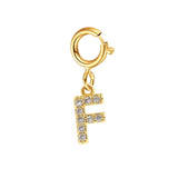 Custom Gold Initial Letter Bracelet for Women - Personalized Name Cuban Chain