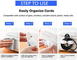 Organizador de cables: soporte con clip para la gestión de cables de electrodomésticos de cocina como freidoras de aire y cafeteras