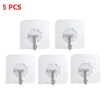 Transparent Suction Hook - Strong, Non-Punching Adhesive Wall Hook for Home & Kitchen