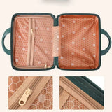 Mini maleta de viaje de 14 pulgadas, caja de cosméticos, organizador de equipaje de mano, estuche de maquillaje, caja pequeña con contraseña, estuche de embarque