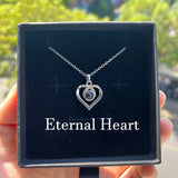 Custom Heart Photo Pendant Necklace – Personalized Couples Gift with Message Reminder