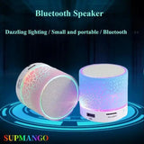 Portable Bluetooth Speaker with 7-Color LED Lights & Powerful Bass – Wireless Mini Speaker