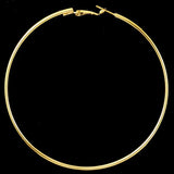 Trendy Oversized Hoop Earrings in Gold and Silver with Rhinestone Trim