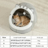 Warm Cat Cave Bed – Cozy Tent Cushion for Kittens & Small Dogs