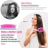 Professional Wide-Tooth Comb Set - Air Cushion Scalp Massager for Wet & Dry Hair (2-Pack)