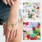 28-Color Glass Beads DIY Jewelry Making Kit – 8mm Round Crystal Beads with Accessories
