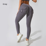 High-Waist Women's Yoga Leggings – Stretchy Pocket Workout Pants for Fitness & Sports