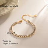 Elegante pulsera de acero inoxidable con dije de corazón: cadena clásica de cuerda para mujer