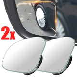 360° Frameless Blind Spot Mirror – Wide-Angle Auxiliary Rearview for Safe Parking & Reversing