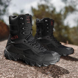 Men's Tactical Desert Combat Boots - Durable Leather Hiking & Work Boots
