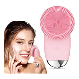 Wireless Silicone Facial Cleansing Brush with 5-Speed Vibration & Anti-Aging Massage