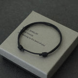 Pulsera unisex ajustable con dijes de cuerda: amuleto de la suerte de estilo étnico para mejores amigos y amantes