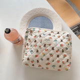 Bolsa de pañales para bebé, bolsa de pañales con estampado de dibujos animados, bolso de mano con cremallera, paquete de transporte, bolsa de almacenamiento de pañales para viajes al aire libre, bolsa de almacenamiento multifuncional