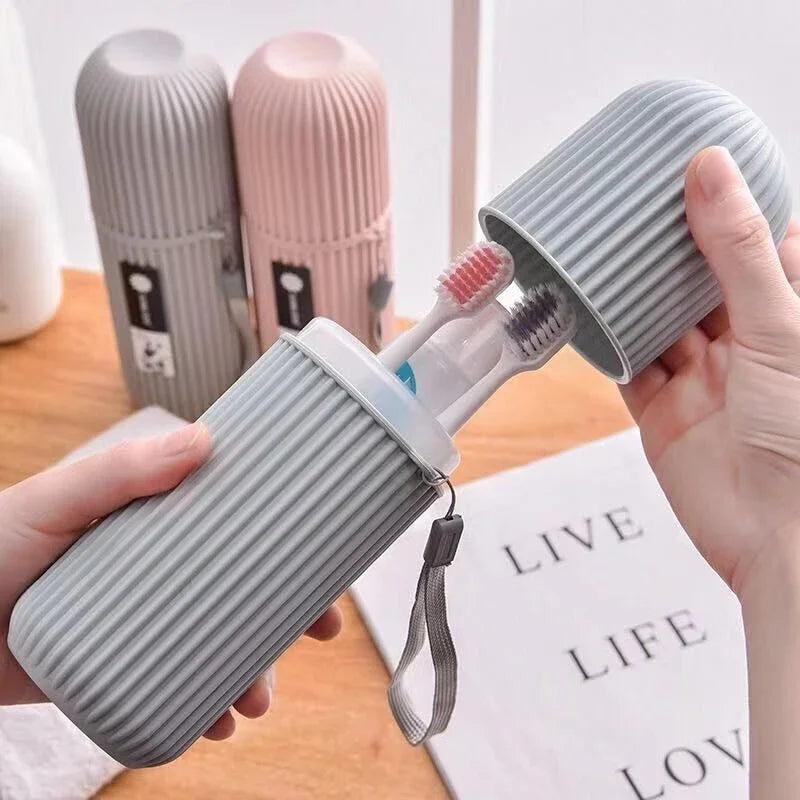 Portable Toothbrush Travel Case with Ventilation and Protective Cover