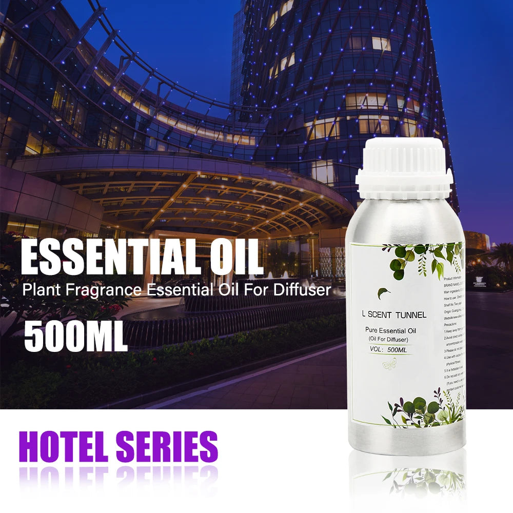 Solar-Powered Essential Oil Diffuser with 500ml Capacity