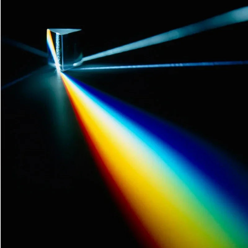 Optical Glass Triangular Prism for Rainbow Science Experiments & Physics Education