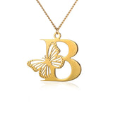 Elegant 18K Gold Butterfly Pendant Necklace – Trendy & Stylish Jewelry for Women