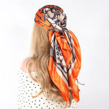 Luxury 90x90cm Silk Scarf – Designer-Inspired Fashion for Women