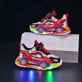 Striped Anti-Slip Casual Sneakers for Kids – Unisex Hook & Loop Shoes for Boys & Girls (Ages 4–6)