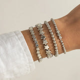 Boho Star Charm Bracelet Set - Gold & Silver Beaded Women's Jewelry